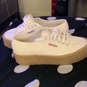 Superga 2730 Cotoprew white platform sneakers